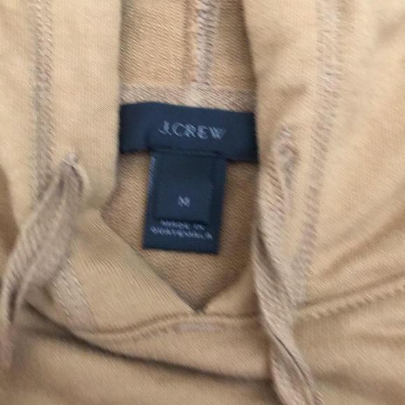 J.crew tan ruffled hoodie / sweatshirt, medium - Picture 3 of 5